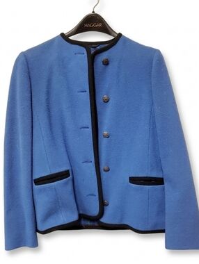Vintage Trachten Aus Osterreich Von Mack Blue Women's Wool Jacket